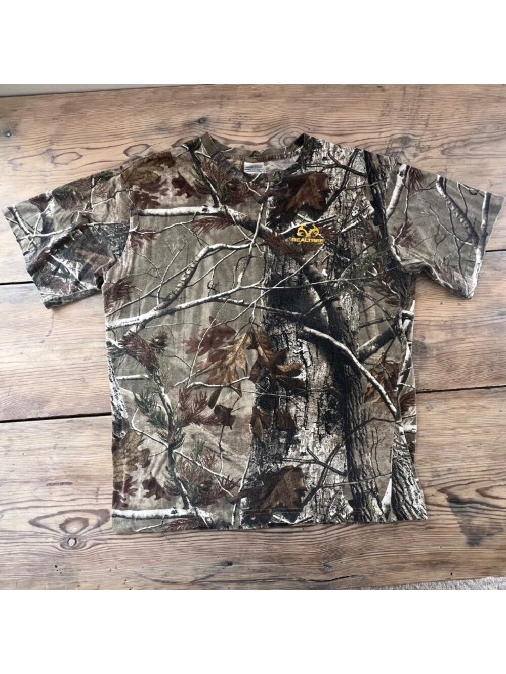 Realtree AP Camouflage Crewneck T-Shirt Mens XL Short Sleeve Hunting